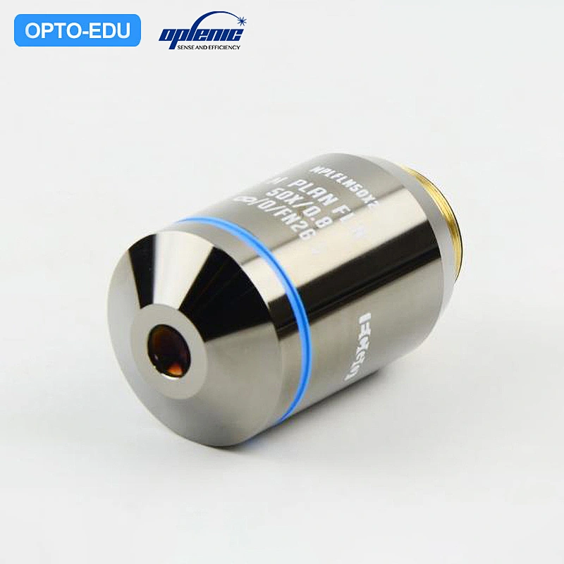 [Objective] OPLENIC® 45mm Series Semi-apochromatic ECGO System NEO Fluorite Objective Lens NEO PLAN EPI 50X (Compatible With F=180 Olympus UIS2 Optical System)